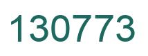 Number 130773 green image