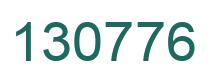 Number 130776 green image