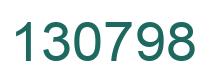 Number 130798 green image