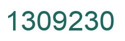 Number 1309230 green image