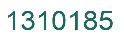 Number 1310185 green image