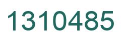 Number 1310485 green image