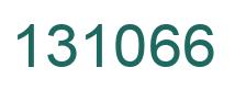 Number 131066 green image