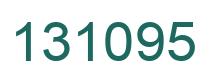 Number 131095 green image