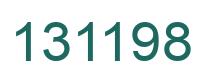 Number 131198 green image