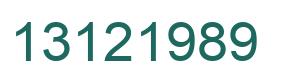 Número 13121989 imagen verde