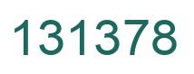 Number 131378 green image