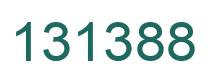 Number 131388 green image