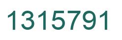 Number 1315791 green image