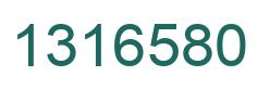 Número 1316580 imagen verde