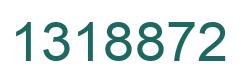 Number 1318872 green image