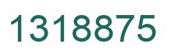 Number 1318875 green image