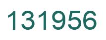 Number 131956 green image