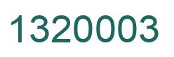 Número 1320003 imagen verde