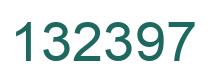 Number 132397 green image