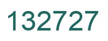 Number 132727 green image