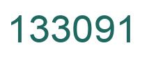 Number 133091 green image