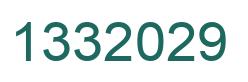Número 1332029 imagen verde