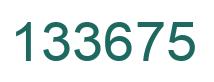 Number 133675 green image