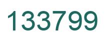 Number 133799 green image