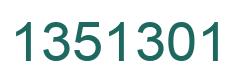 Número 1351301 imagen verde
