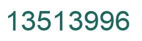 Número 13513996 imagen verde
