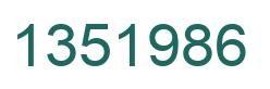 Número 1351986 imagen verde