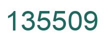 Number 135509 green image