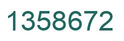 Number 1358672 green image