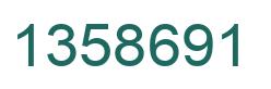 Número 1358691 imagen verde