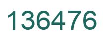 Number 136476 green image