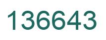 Número 136643 imagen verde