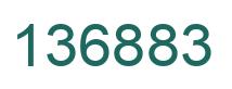 Number 136883 green image