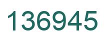 Número 136945 imagen verde