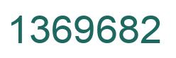 Number 1369682 green image
