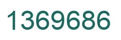 Number 1369686 green image