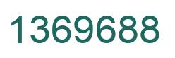 Number 1369688 green image