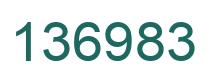 Number 136983 green image