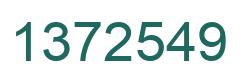 Number 1372549 green image