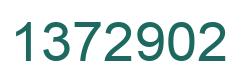 Number 1372902 green image
