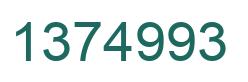 Número 1374993 imagen verde