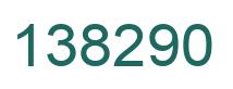 Number 138290 green image