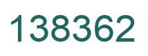 Number 138362 green image