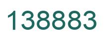 Number 138883 green image