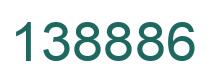 Number 138886 green image