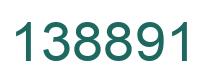 Number 138891 green image