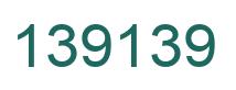 Number 139139 green image