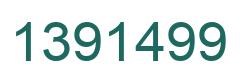 Number 1391499 green image