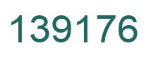 Number 139176 green image