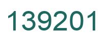 Number 139201 green image